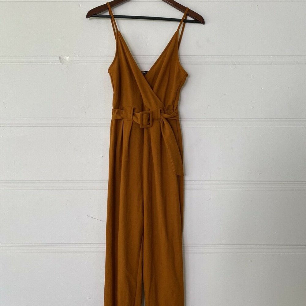 Zara Mustard Orange Jumpsuit